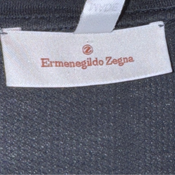 Zegna Cotton-Piqué T-Shirt Black Pocket 52/XL - Picture 9 of 10